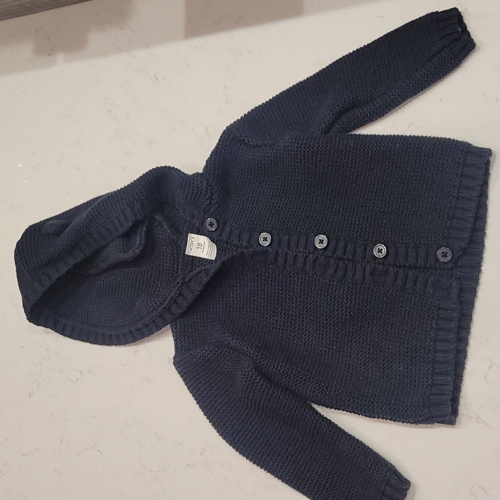 Carter's 18 month thick black cardigan